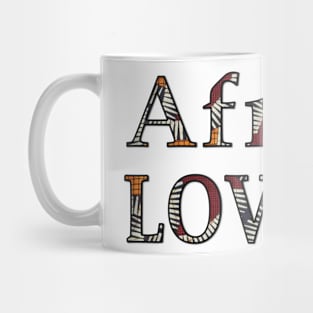 Africa Lovers in wax fabric Mug